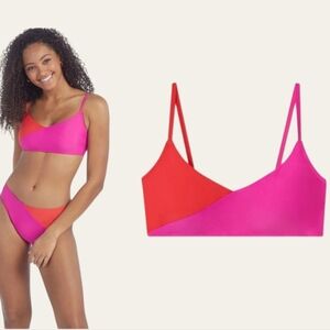 Summersalt bikini topn orange pink size 4